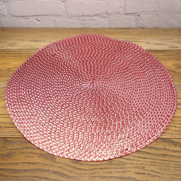 Round Braided 15" Placement Mats Set Of 2 - Picture 2 of 3